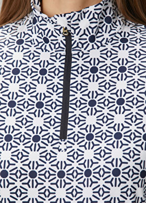 Bogner Beline Navy Blue Patterned Layer - 6