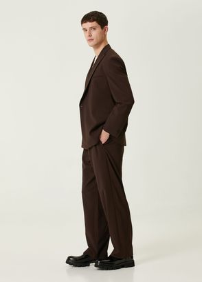 Academia Kahverengi Oversized Takım Elbise - 3