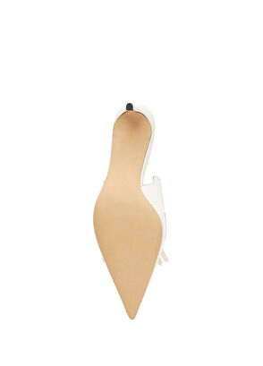 George Hogg Off-White Tassel Detail Women's Leather Shoes - 5