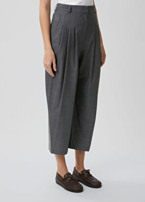Beymen Club Classic carrot trousers with gray mélange fine woo - 3
