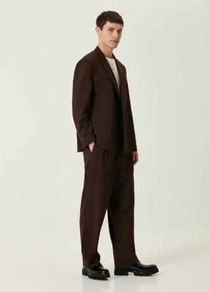 Academia Kahverengi Oversized Takım Elbise - 5