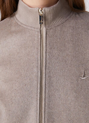 Beymen Club Beige Wool Knit Bomber Jacket - 9