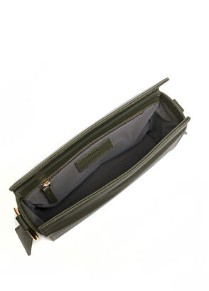 Aika Concept İstanbul Yeşil Deri Kadın Omuz Çantası - 5