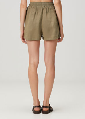 Beymen Club Haki Keten Şort - 5