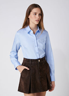 Beymen Club Slim Fit Non-Iron Mavi Gömlek - 5