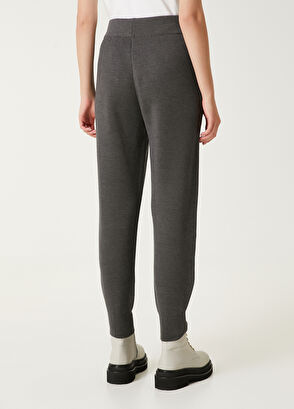 Gri Melanj Yün Jogger Pantolon Beymen Club Gri Melanj Yün Jogger Pantolon - 5
