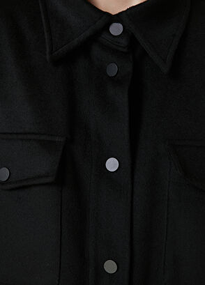 Beymen Club Black Wool Over Shirt - 5