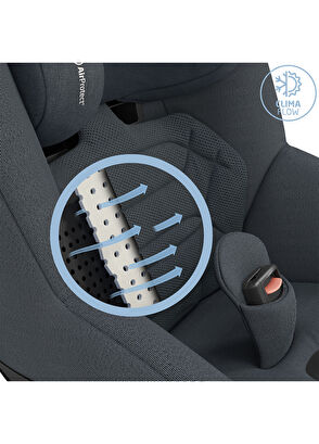 Maxi-Cosi Mica 360 Pro I-Size SlideTech with Glider Isofix Rotatable Reclinable Authentic Graphite Car Seat for Babies - 8