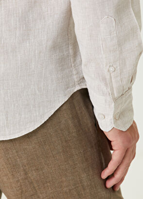 Beymen Club Slim Fit Bej Gömlek - 7