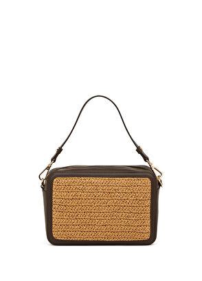 Beymen Club Bej Kadın Hasır Çapraz Çanta - 5