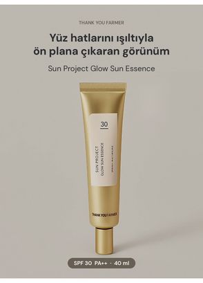 Thank You Farmer Sun Project Glow Sun Essence SPF30 PA++ Gold Radiant Sunscreen 40 ml - 3