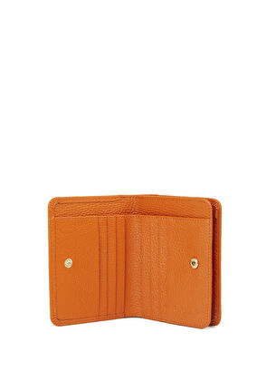 Beymen Club Turuncu Logolu Kadın Deri Cüzdan - 4