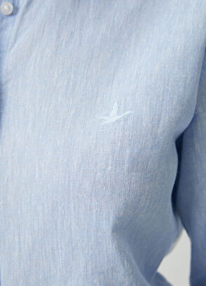 Beymen Club Mavi Keten Gömlek - 6