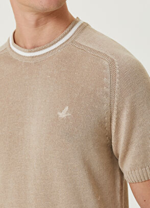 Beymen Club Bej Kısa Kollu Keten Kazak - 6