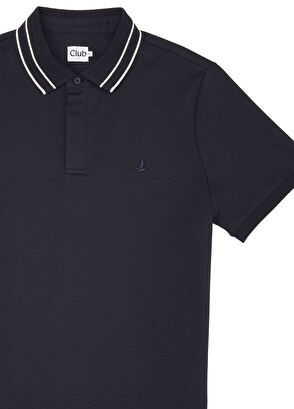 Beymen Club Navy Blue Comfort Fit Stiped Polo T-Shirt - 8