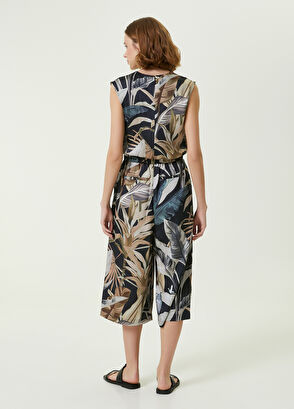 Beymen Club Siyah Tropikal Desenli Tulum - 6