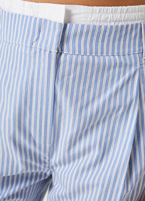Beymen Club Mavi Çizgili Pantolon - 4