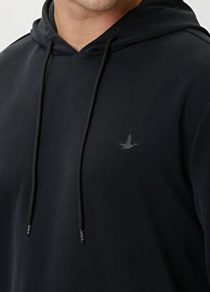 Beymen Club Siyah Kapüşonlu Sweatshirt - 5