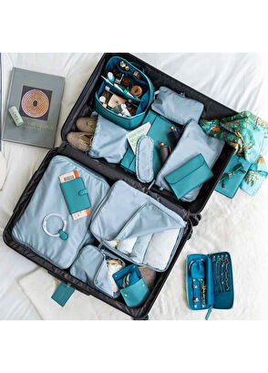 Pack'n Travel Turkuaz Pasaport Kılıfı ve Valiz Tagi - 5