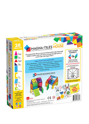 Magna-Tiles House Shaped 28 Piece Toy Set - 6
