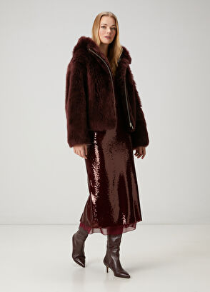 Beymen Club Mürdüm Kapüşonlu Kaban - 3