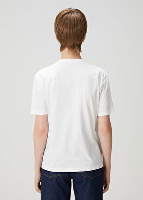 Beymen Club Kırık Beyaz Gold Şeritli Kaz Logolu T-shirt - 5