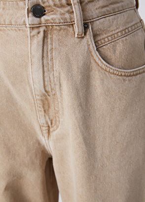 Beymen Club Tapered Fit Bej Jean Pantolon - 6