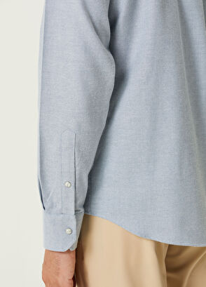 Beymen Club Comfort Fit Koyu Mavi Oxford Gömlek - 7