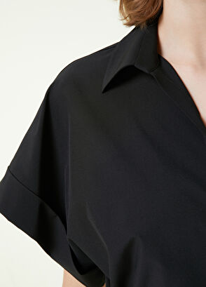 Beymen Club Siyah Polo Yaka Bluz - 6