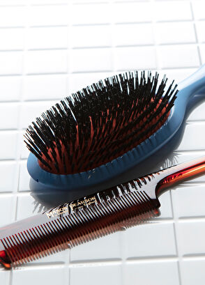 Mason Pearson Pocket Child Bristle CB4 Blue Kids Hair Brush - 4