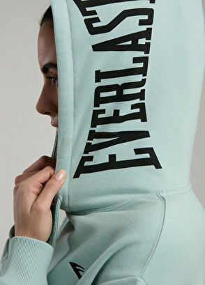 Everlast Ever Classics Wmn Comfort Women's Sports Sweatshirt with Aqua Green Hoodie - 5