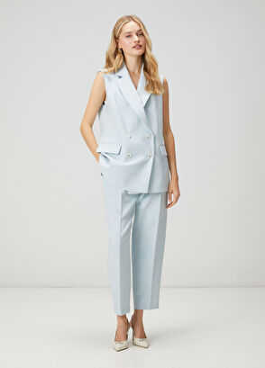 Beymen Club Mavi Kruvaze Yelek - 3