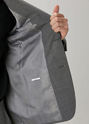 Pal Zileri Key Gri Yün Takım Elbise - 9