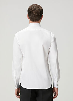 Beymen Club White Tuxedo Shirt - 7