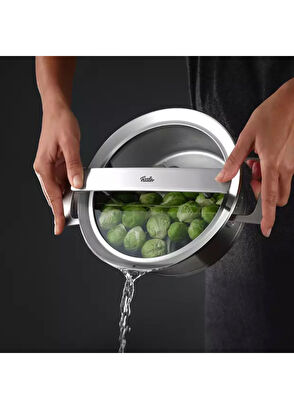 Fissler Phi Collection Cam Kapak Çelik Derin Tencere 24 cm - 4