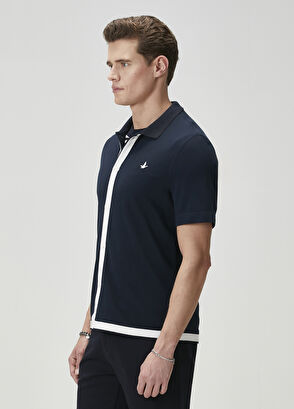 Beymen Club Navy Blue Stripe Detailed Jersey Shirt - 4