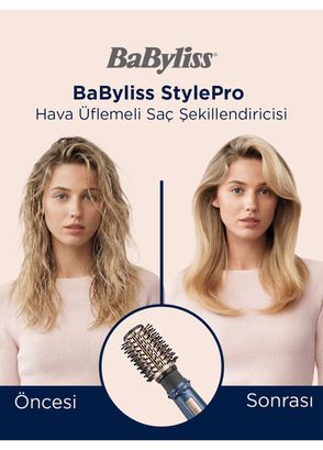 BaByliss AS965E StylePro 1000W Döner Başlıklı Hava Üflemeli Saç Şekillendirici Seti - 6