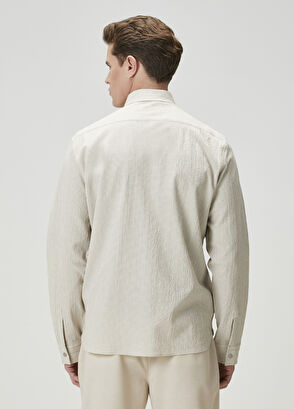 Beymen Club Beige Embossed Outer Shirt - 6