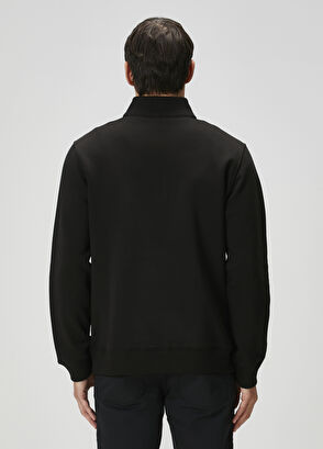 Beymen Club Siyah Yakası Fermuarlı Sweatshirt - 5