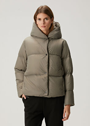 Canada Goose Rhoda Gri Kapüşonlu Puff Mont - 3