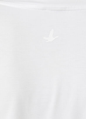 Beymen Club Kırık Beyaz V Yaka Basic T-shirt - 4