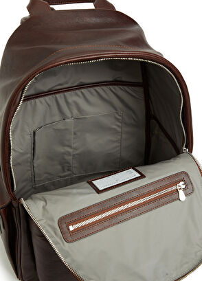 Bordo Erkek Deri Sırt Çantası - Görsel 6