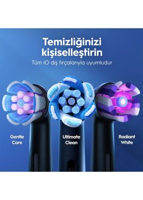 Oral-B iO2 Şarjlı/Elektrikli Siyah  Orman Yeşili 2'li Diş Fırçası Seti - 8