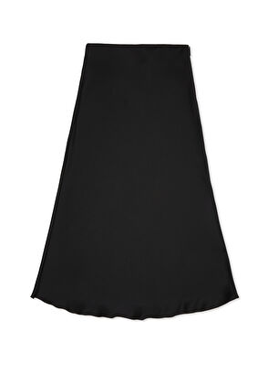 Black Long Satin Skirt Beymen Club Black Long Satin Skirt - 6