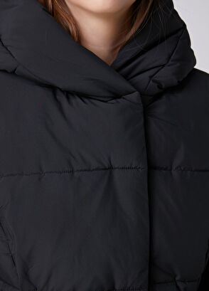 Beymen Club Black Hooded Puffer Coat - 8