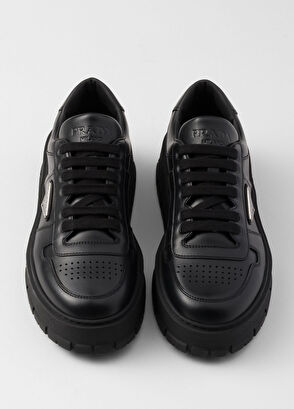 Prada Leather Black Men's Sneakers - 3