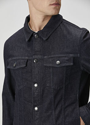 Canali Anthracite Denim Jacket - 5