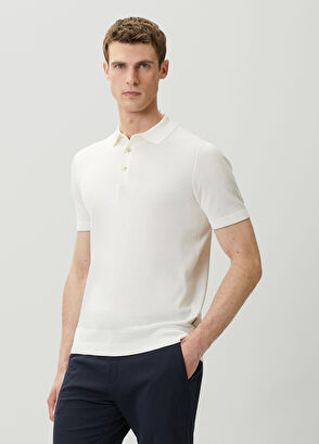 Boss White Silk Polo Knitwear - 3