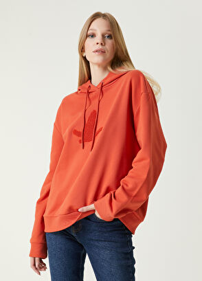 Beymen Club Kiremit Kapüşonlu Logolu Sweatshirt - 4