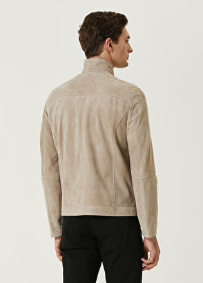 Beymen Club Dark Beige Double Sided Suede Jacket - 6